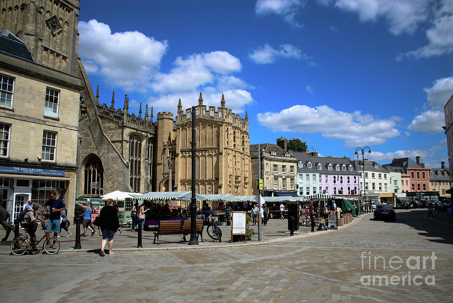 Downtown Cirencester on Market Day Photograph by Doc Braham