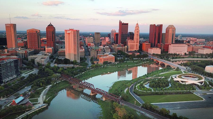 Downtown Columbus Skyline Photograph by Doral Chenoweth
