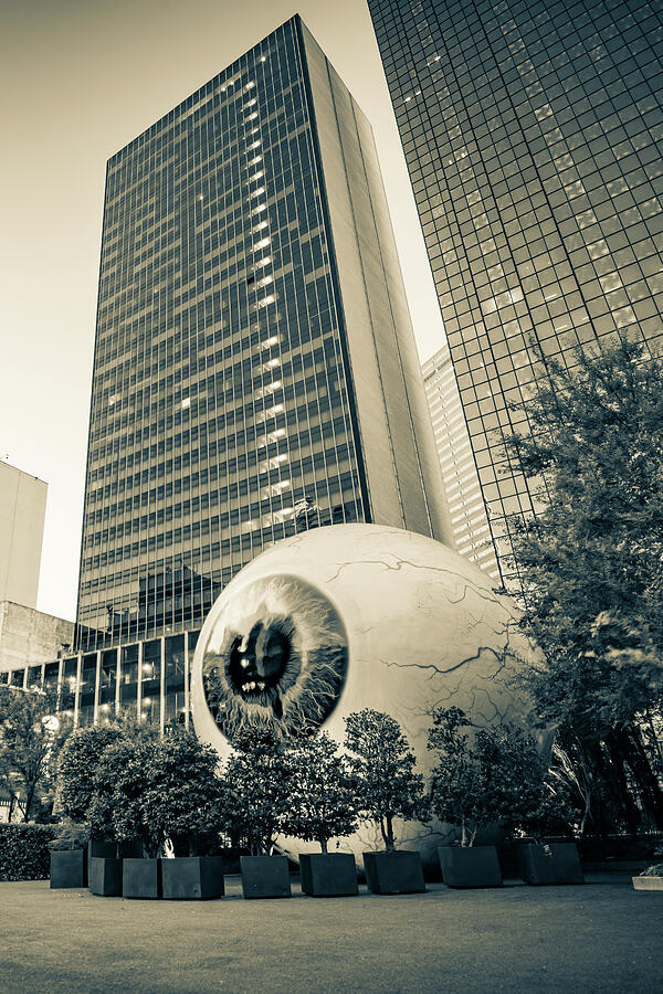 Dallas Photograph - Downtown Dallas Urban Vision - Mixed Sepia Edition by Gregory Ballos
