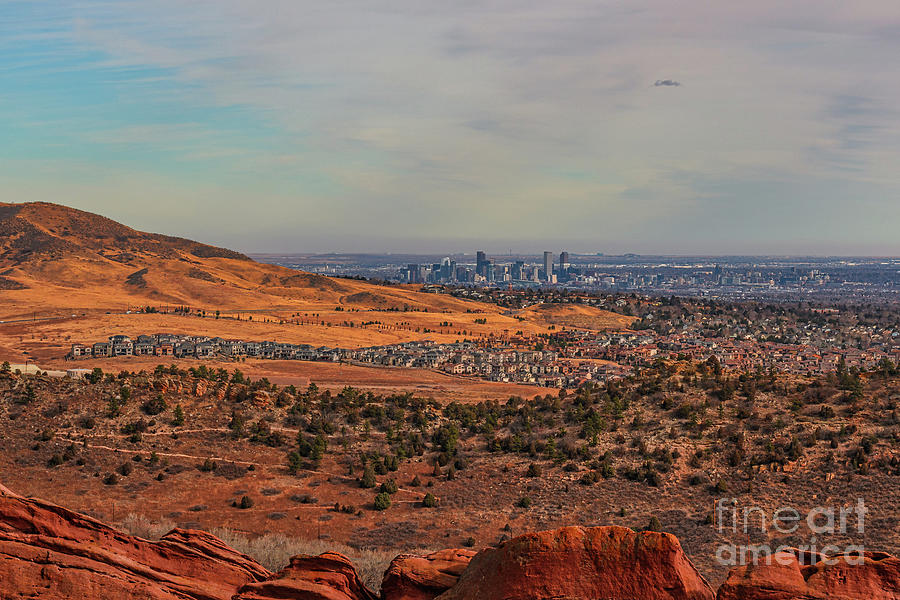 Downtown Denver from Red Rocks Amphitheatre Photograph by Abigail Diane Photography