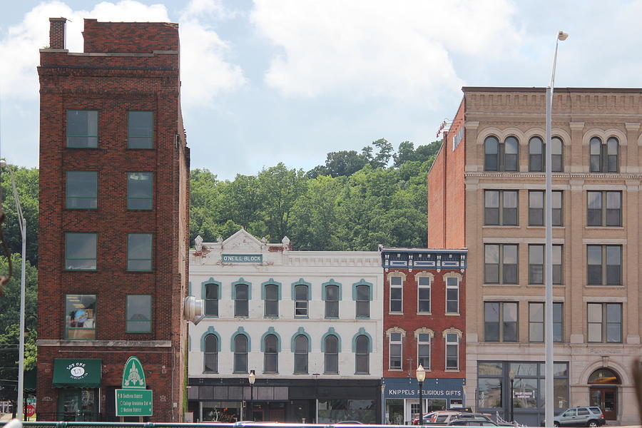 Downtown Dubuque Buildings Photograph by Callen Harty