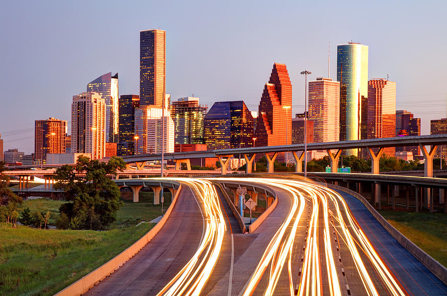 Downtown Houston, Texas Skyline Photograph by DenisTangneyJr