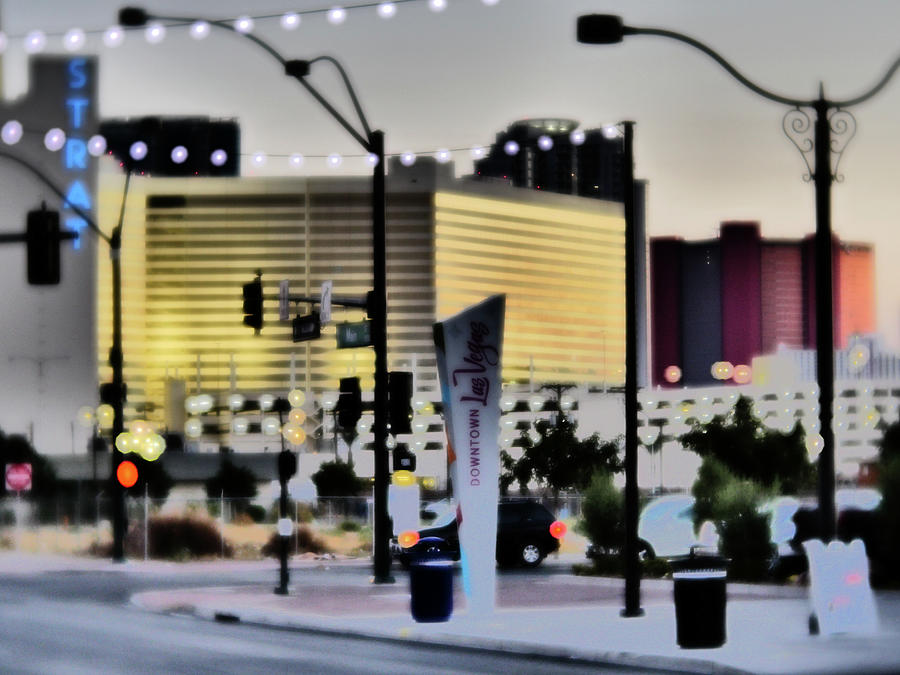 Downtown Las Vegas Photograph by John Vail