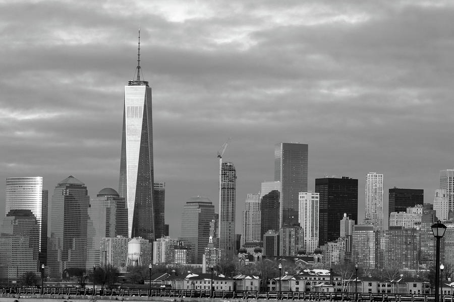 Downtown Manhattan Black and white NYC Photograph by Habib Ayat