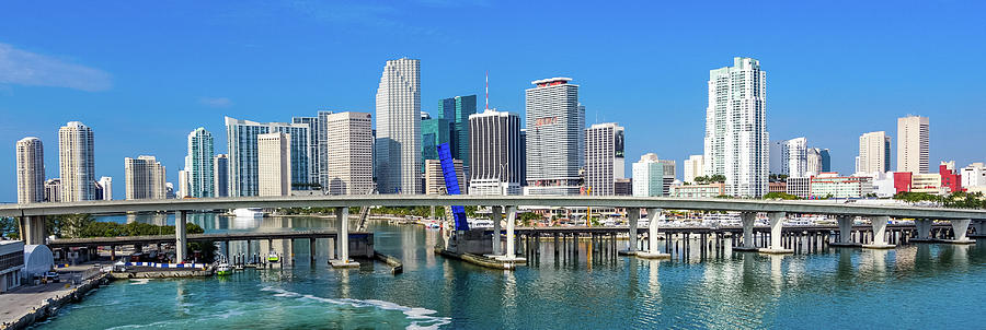 Downtown Miami draw bridge Digital Art by SnapHappy Photos - Fine Art ...