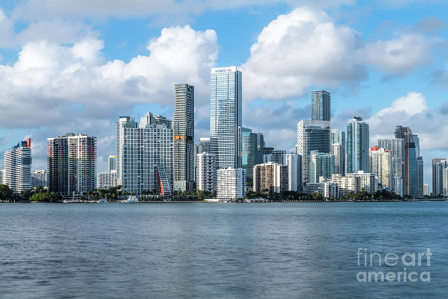 Downtown Miami Florida Skyline Photo Photograph by Paul Velgos
