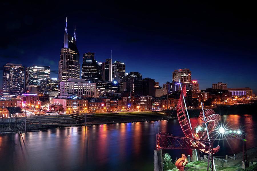 Downtown Nashville Skyline Photograph by Andrew Nelles