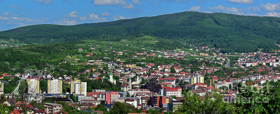 Downtown Of Zalau City Seen From West Photograph by Tibor ...