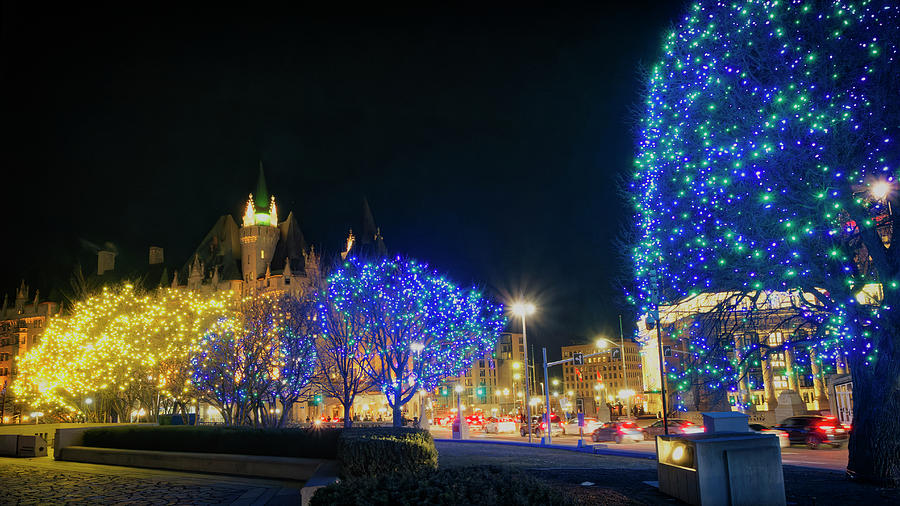 Downtown Ottawa Holiday Lights Photograph by Frederick Belin Pixels