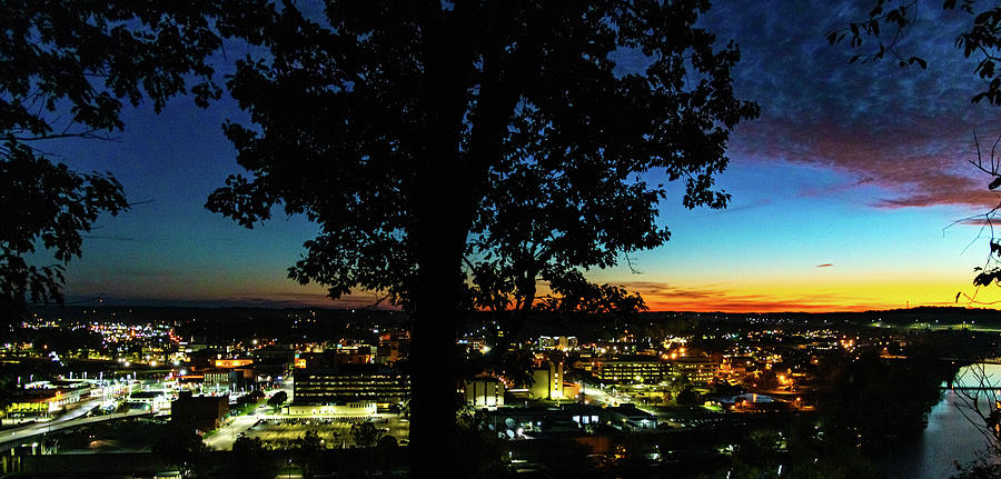 Downtown Parkersburg before Sunrise Photograph by Jonny D