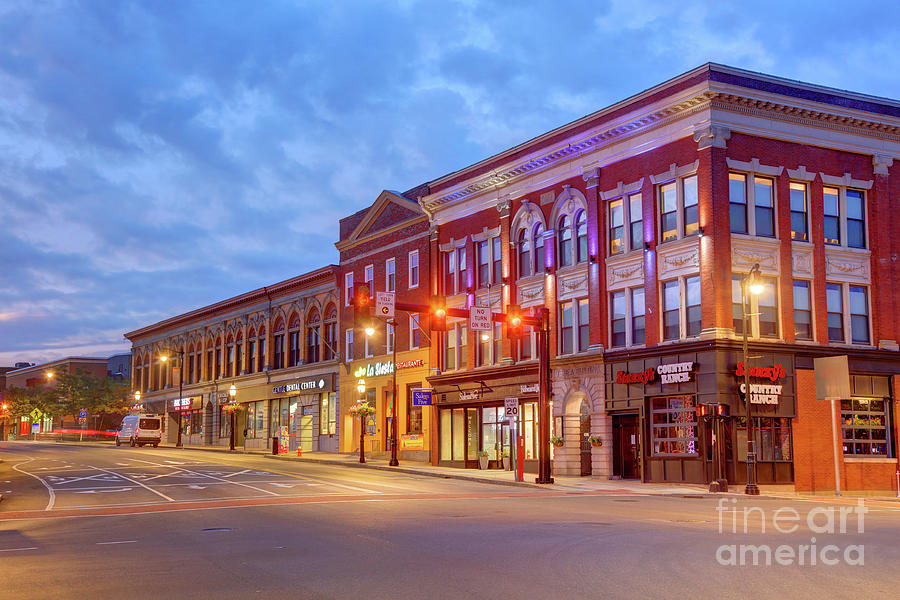 Downtown Peabody Photograph by Denis Tangney Jr