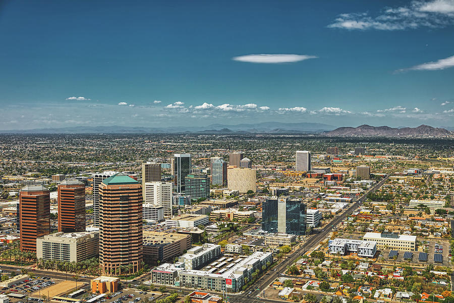 Downtown Phoenix, Arizona Photograph by Mountain Dreams