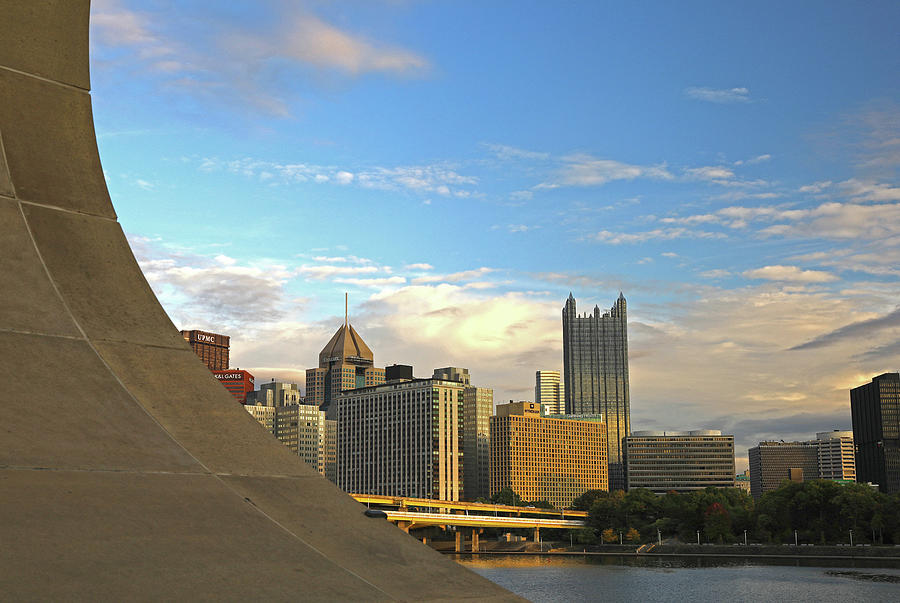 Downtown Pittsburgh From Rogers Photograph by Dan Sproul