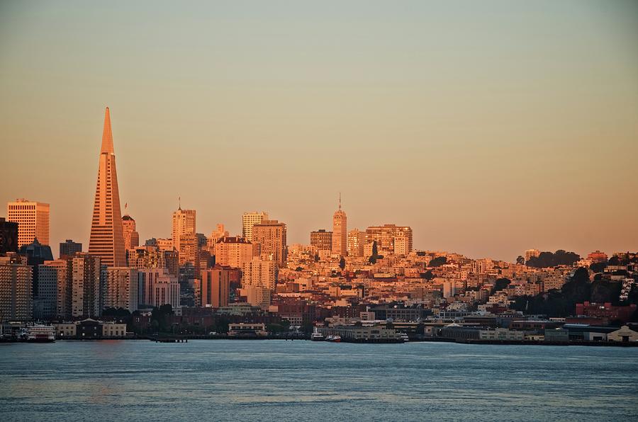 Downtown San Francisco at Sunrise Photograph by Sean Hannon