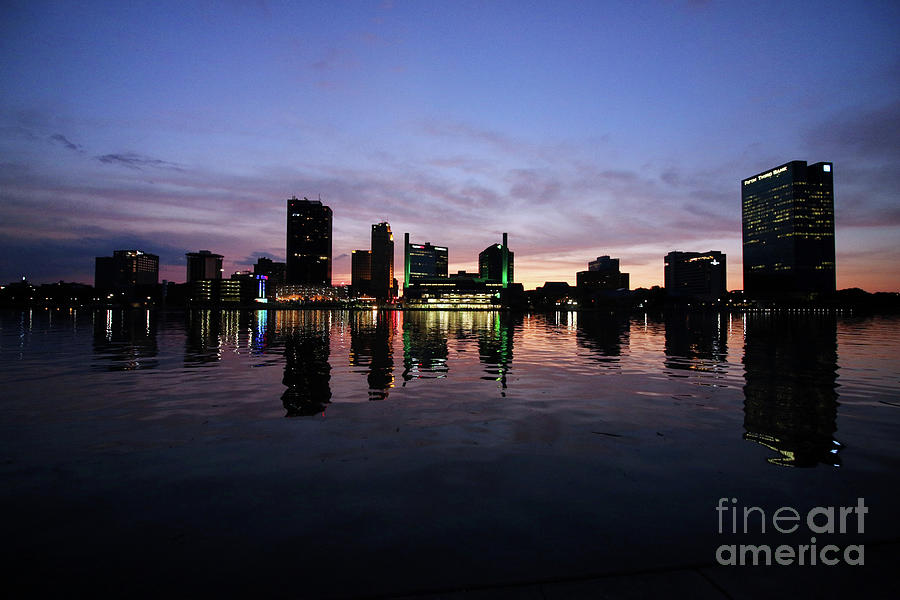 Downtown Toledo at Sunset 7359 Photograph by Jack Schultz
