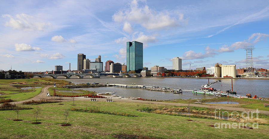 Downtown Toledo from Glass City Metropark 2786 Photograph by Jack Schultz