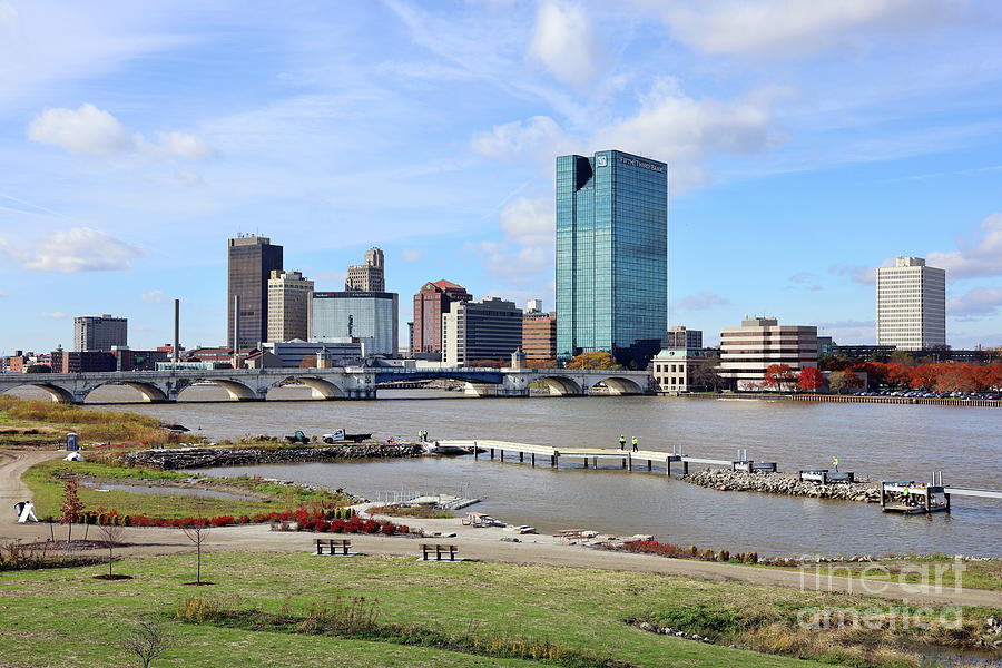 Downtown Toledo from Glass City Metropark 2788 Photograph by Jack Schultz