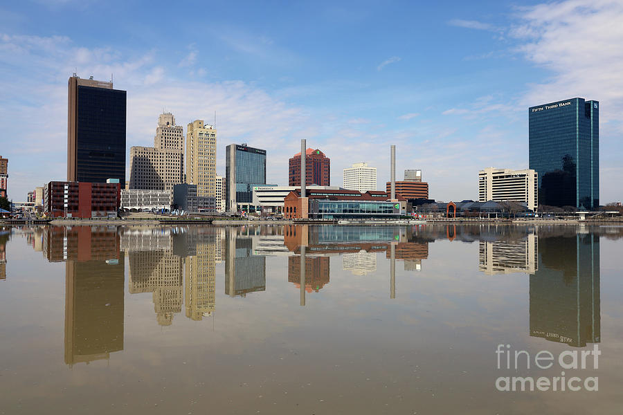 Downtown Toledo Reflections 5078 Photograph by Jack Schultz