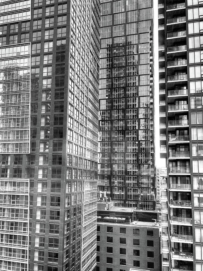Downtown Toronto 5 BW 123023 Photograph by Mary Bedy