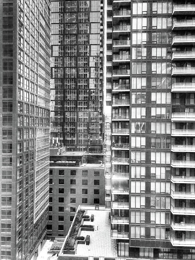 Downtown Toronto 6 BW 123023 Photograph by Mary Bedy
