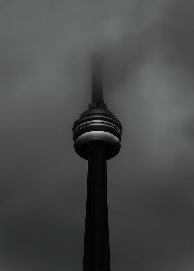 Abstract Photograph - Downtown Toronto Fogfest No 37 by Brian Carson