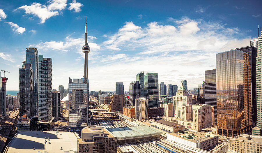 Downtown Toronto skyline panorama Photograph by Georgeclerk