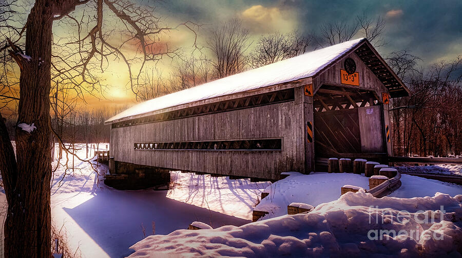 Doyle Rd Covered Bridge Version 1 Ashtabula County Ohio. Photograph by Robert Gardner Doyle Rd Covered Bridge Version 1 Ashtabula County Ohio. Photograph by Robert Gardner