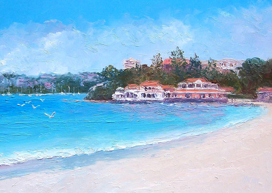 Doyles on the Beach Restaurant, Watsons Bay, Sydney Harbour Painting by Jan Matson