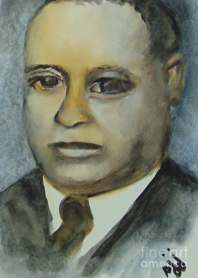 Dr. Charles Drew Painting by Saundra Johnson