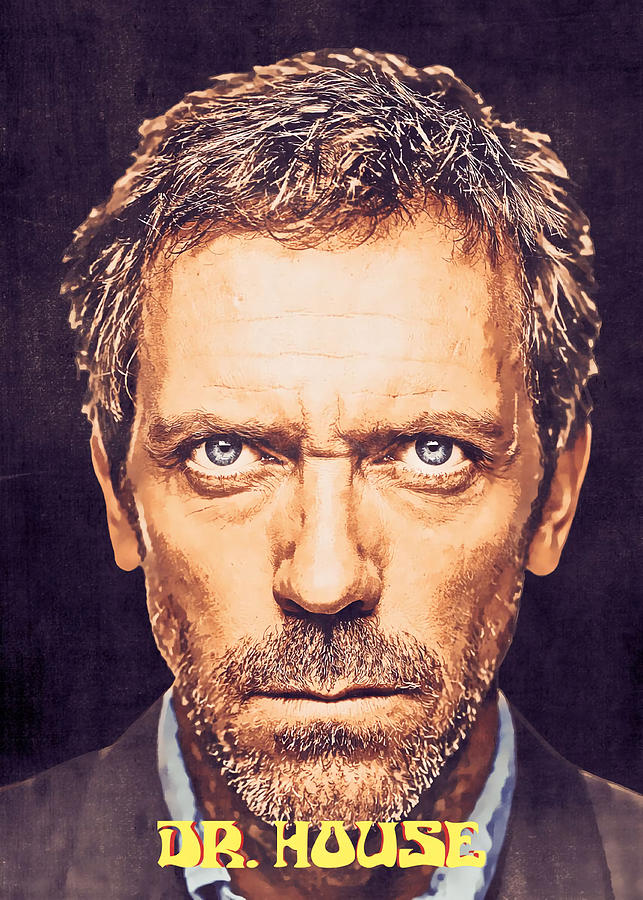 Dr House Poster Painting by Cook Yasmine - Fine Art America