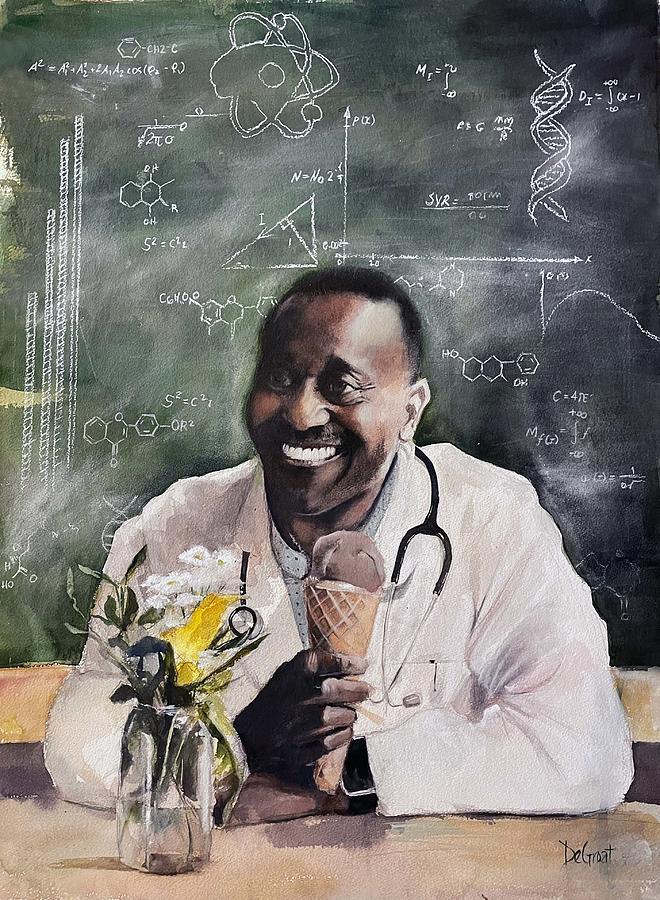 Dr. LeRoy Painting by Gregory DeGroat