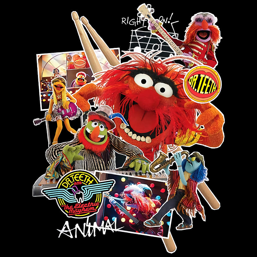 Dr Logo TEETH Electric mayhem Tour 2021 Poster Painting by White Davies
