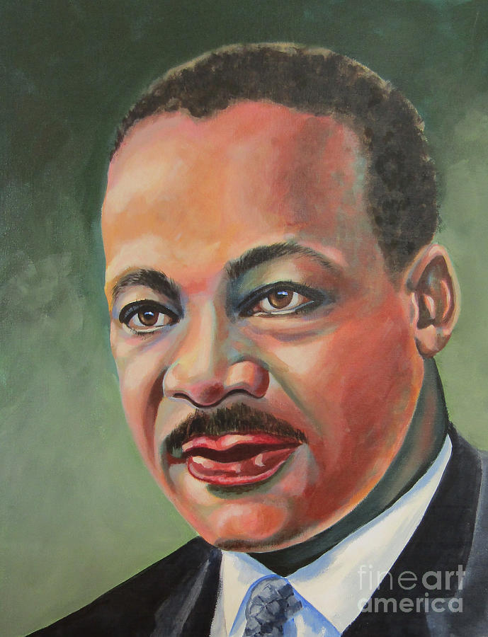 Dr. Martin Luther King Jr. Painting by Janet Burrows | Fine Art America