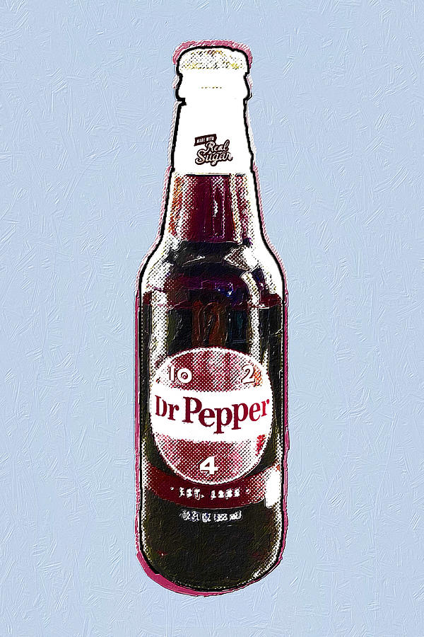 Dr. Pepper Ode To Warhol Painting by Tony Rubino