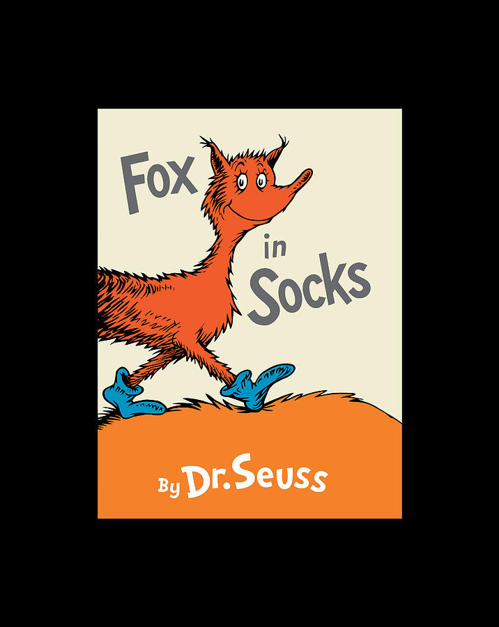 Dr Seuss Fox In Socks Book Cover Drawing By Grace Hunter