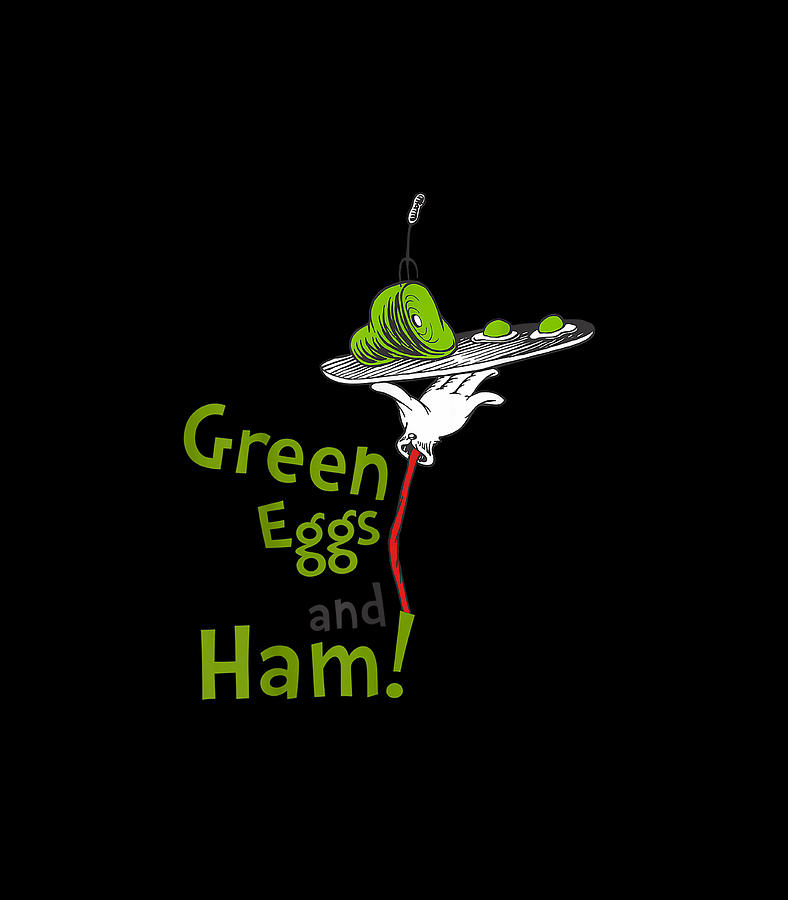 Dr Seuss Green Eggs And Ham Title Digital Art By Ze Lucy