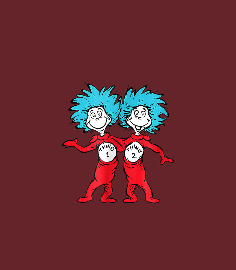 Dr Seuss Thing 1 Thing 2 Buddies Digital Art by Dawidq Lacie - Pixels