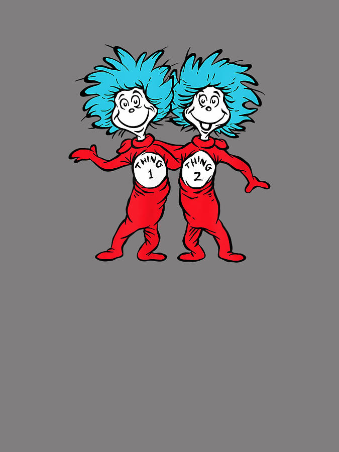 Dr. Seuss Thing 1 Thing 2 Buddies Digital Art by Nvt90 - Fine Art America