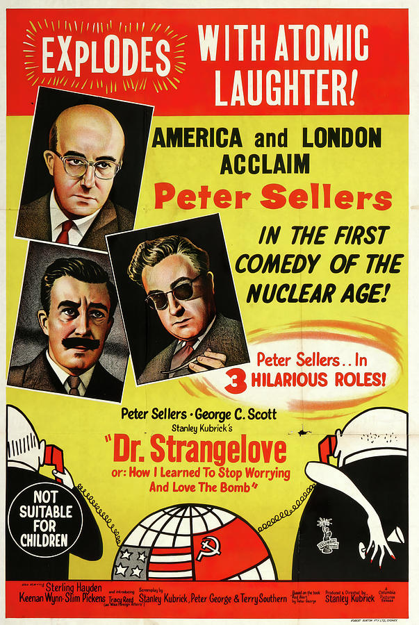 Dr. Strangelove - 1964 Mixed Media by Movie World Posters