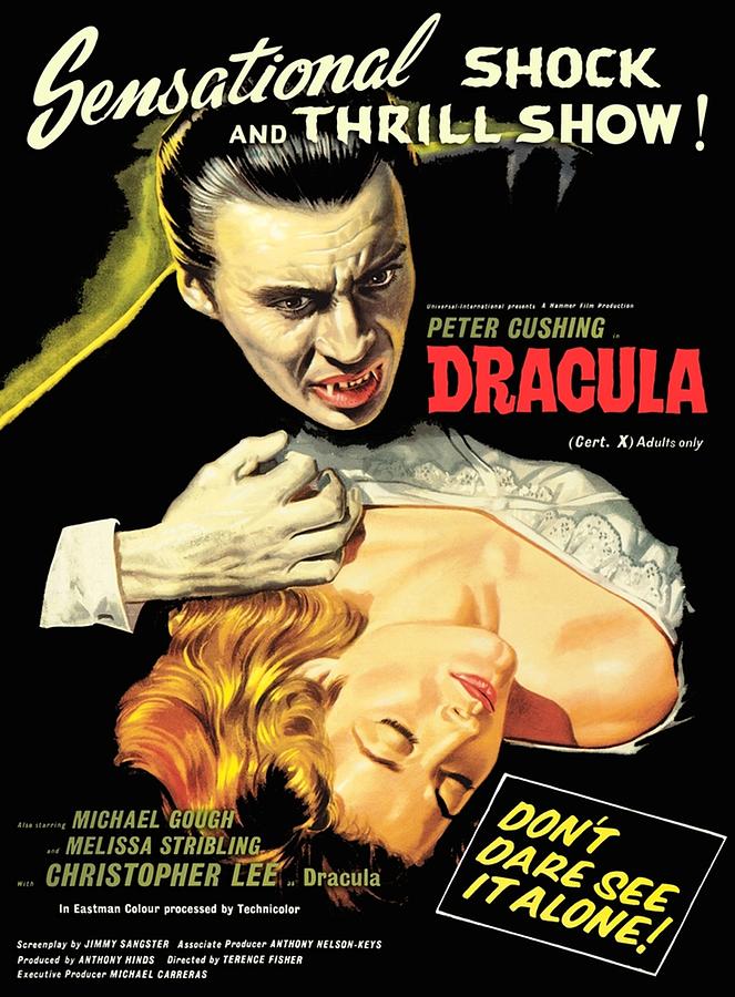 Dracula Original Hammer Poster Artwork Poster Digital Art by Kailani ...