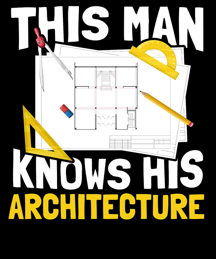 Architecture Digital Art - Draftsman Architecture - Civil Buildings House Architect by Crazy Squirrel