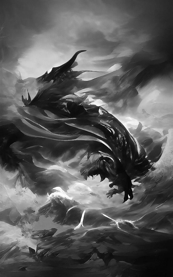 Dragon Digital Art by Alex Mir