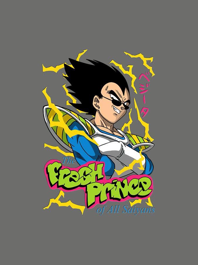 Dragon Ball Fresh prince of all saiyans Painting by David Fuller - Fine ...