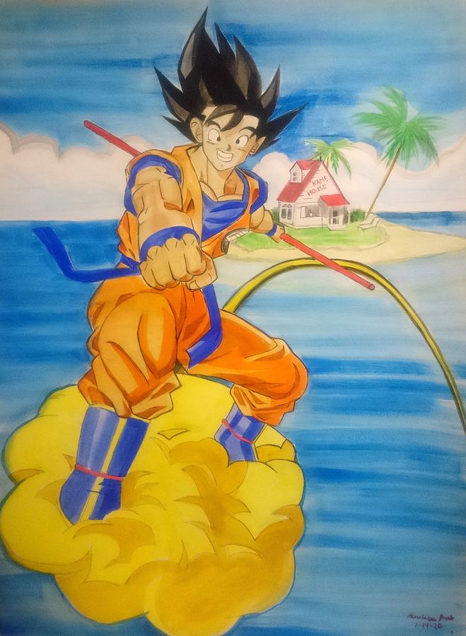 Drawings To Paint & Colour Dragon Ball Z - Print Design 070