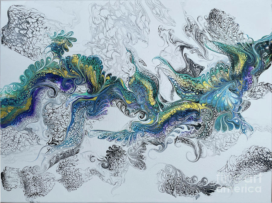 Dragon Dance Painting by Lucy Arnold
