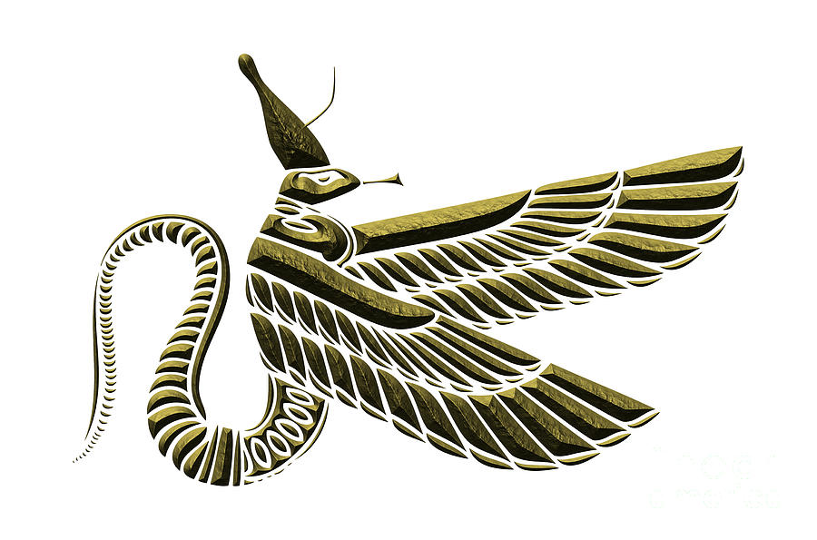 Dragon - Demon Of The Ancient Egypt Digital Art