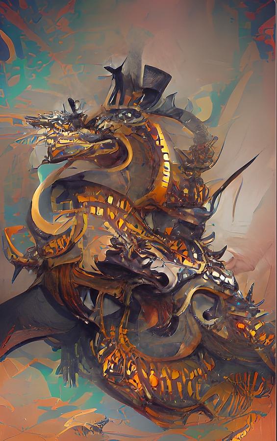 Dragon  Digital Art by Denise F Fulmer
