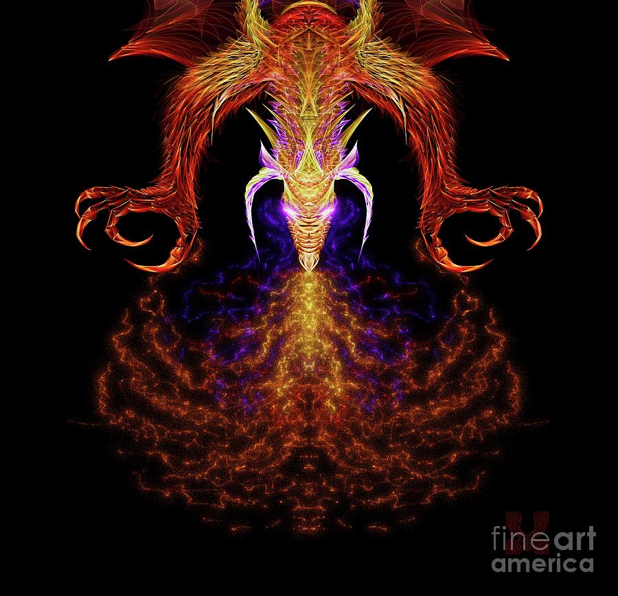 Dragon Fire Z Digital Art by Dale Crum