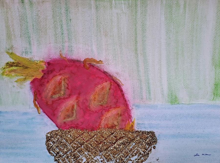 Dragon fruit at rest Painting by Lucia Waterson