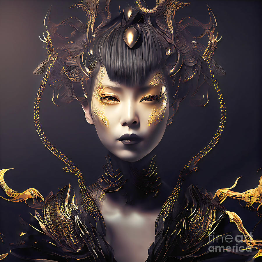 Dragon Lady Digital Art By Arcane Paradigm Fine Art America 